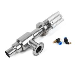 Zawór wylotowy napełniacza pneumatycznego do dozowania gęstych substancji i past