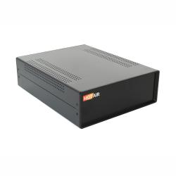 DIY czteroczęściowe metalowo-plastikowe pudełko na elektronikę 282x80x220mm - czarne