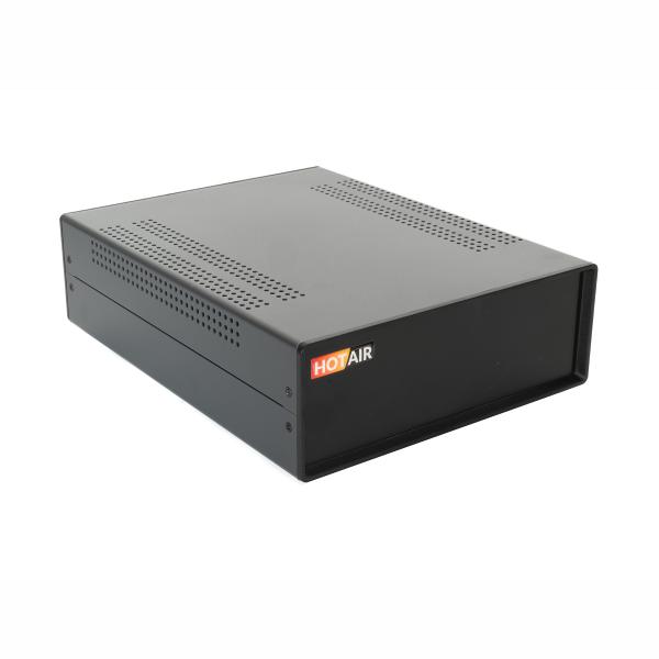 DIY czteroczęściowe metalowo-plastikowe pudełko na elektronikę 282x80x220mm - czarne