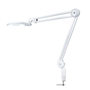 Biała lampa stołowa IB-127 z lupą 127 mm i podświetleniem LED
