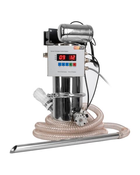 Pionowy przenośnik podciśnieniowy QVC-1 do materiałów sypkich i pylistych 350 kg/h