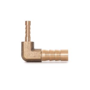 Mosiężna złączka węża / reduktor 90° 4 - 8 mm