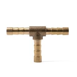 Mosiężny widelec do węża T - 6 mm