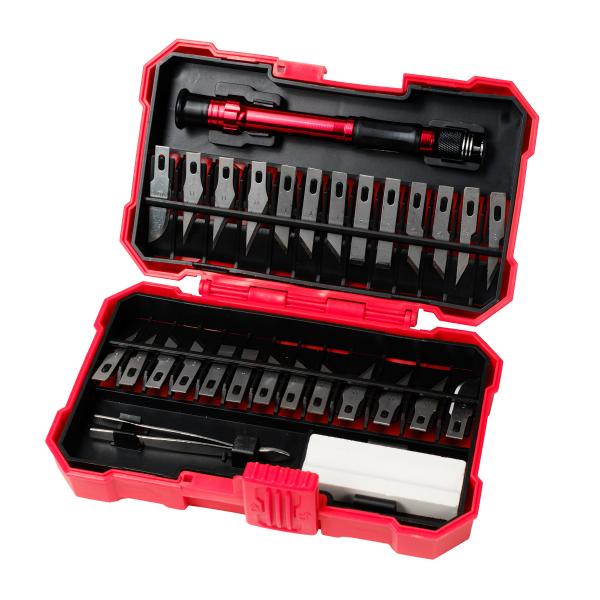 Skalpel z wymiennymi ostrzami 26szt TH-1001