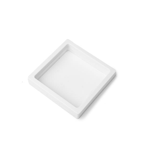 Membrana prezentacyjna ramka 3D biała 11x11x2 cm