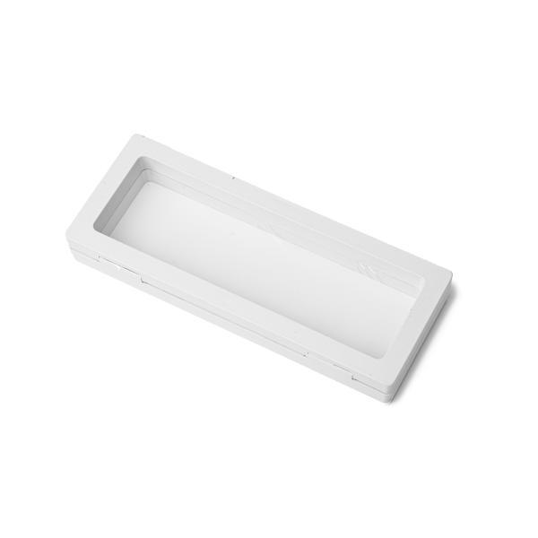 ramka 3D na monety i biżuterię biała 7x18x2 cm