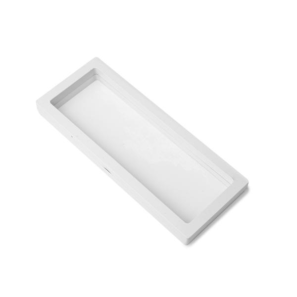 Membrana prezentacyjna ramka 3D biała 9x23x2 cm