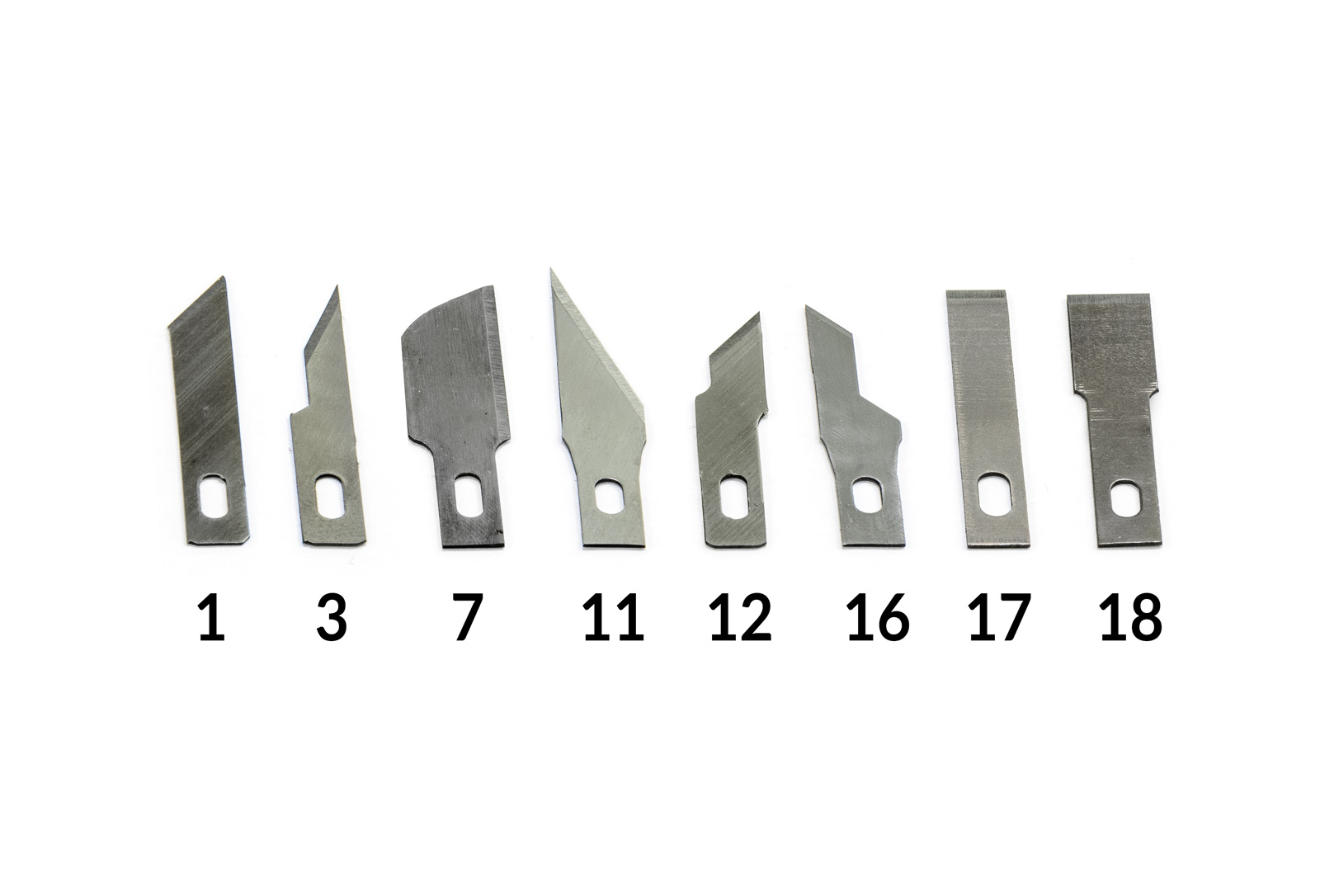 Ostrze skalpela typu 1