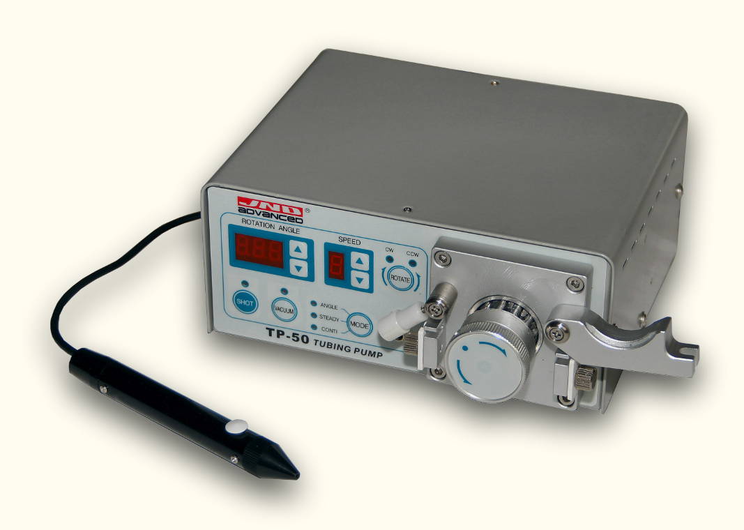 Dozownik cieczy z dawką 0,5 mikrolitra typu TP-50