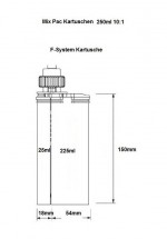 Ręczny pistolet dozujący do kartridży dwuskładnikowych 10:1 250 ml