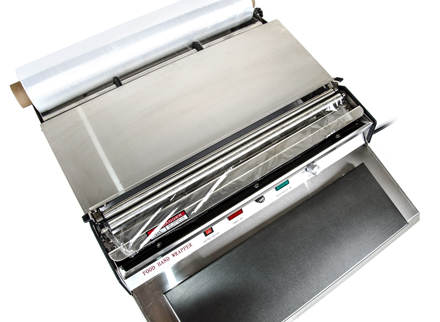 Ręczny licznik folii stretch HW-550 z paskiem topliwym