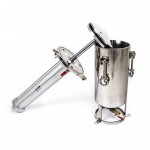 Zbiornik ciśnieniowy ze stali nierdzewnej z tłokiem 5L