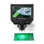 Przenośny mikroskop LCD 40x z przyssawką, wbudowaną baterią, USB, microSD