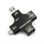 Multi tester USB z pomiarem pojemności, USB, micro USB, USB-C
