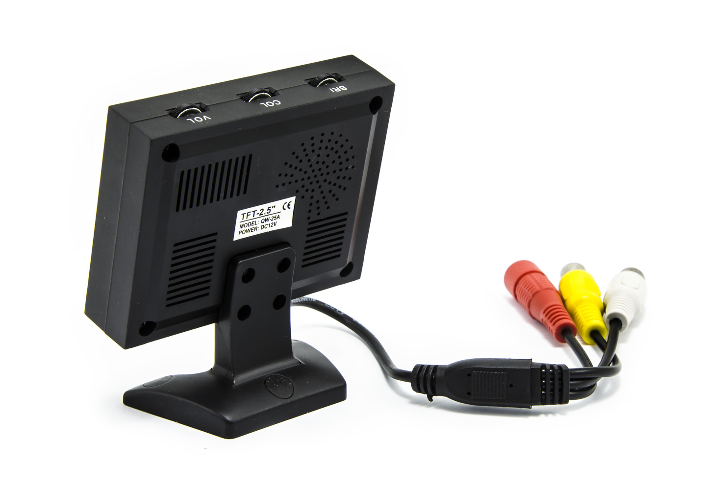 Przenośny monitor LCD 2,5" 12V 480x228px Cinch