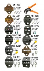 Szczypce do zaciskania SN-28B zestaw 11 szczęk