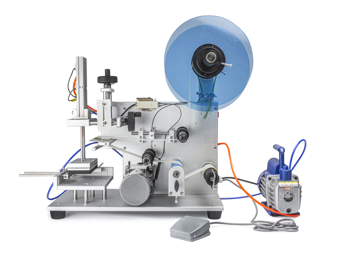 Półautomatyczna pionowa sklejarka etykiet do wieczek i pudełek LT-60D