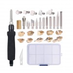 Kombinowana stacja lutownicza i pirograficzna YIHUA 939D II 2w1 z dużym zestawem grotów