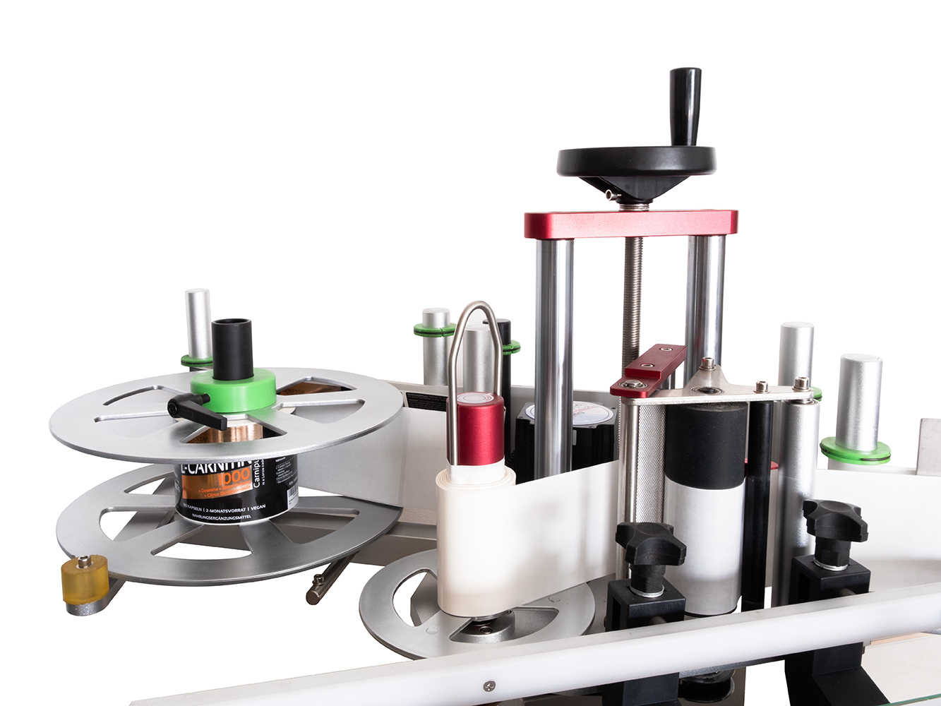 Pozioma etykieciarka do okrągłych butelek HL-T-209 z przenośnikiem