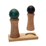 Ręcznie wykonany stojak na młynek, buk, olej