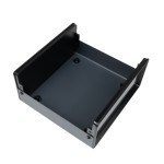 Czteroczęściowe pudełko konstrukcyjne 150x146x66mm - czarno-szare