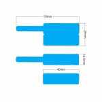 Etykiety do oznaczania i opisywania przewodów i kabli 500szt niebieskie