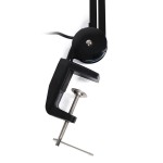 czarna lampa biurkowa LED z lupą 8D i światłem UV, IB-9001LED 1200lm, 6500K, 405nm