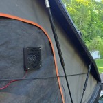 Wentylator do przedłużenia dachu, namiotów i przyczep kempingowych - magnetyczny USB 5V